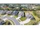 Aerial view of houses in a residential neighborhood at 15305 Isla Palma Ln, Nokomis, FL 34275