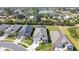 Aerial view of houses in a residential neighborhood at 15305 Isla Palma Ln, Nokomis, FL 34275