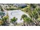 Sand volleyball court nestled in a residential community at 15305 Isla Palma Ln, Nokomis, FL 34275