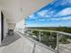 Spacious balcony with panoramic ocean view at 1800 Benjamin Franklin Dr # B408, Sarasota, FL 34236