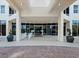 Elegant building lobby with comfortable seating and modern decor at 1800 Benjamin Franklin Dr # B408, Sarasota, FL 34236