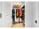 Well-organized closet with ample hanging and shelving space at 3218 Big Sky Way, Bradenton, FL 34211