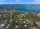 Aerial view showcasing home's location near the water at 3331 Old Oak Dr, Sarasota, FL 34239