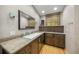 Bathroom with double vanity and granite countertop at 3331 Old Oak Dr, Sarasota, FL 34239