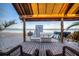 Beach deck with lounge chairs, water sports rentals, and ocean views at 423 Bahia Beach Blvd, Ruskin, FL 33570