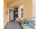 Private balcony with entrance from living room at 4440 Fairways Blvd # 206, Bradenton, FL 34209