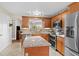 Modern kitchen with granite countertops and stainless steel appliances at 4440 Fairways Blvd # 206, Bradenton, FL 34209