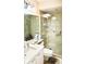 Updated bathroom with a shower/tub combo and modern fixtures at 4629 Kingsmere # 20, Sarasota, FL 34235