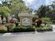 Welcoming entrance to the Chanticleer community at 5449 Chanteclaire # 75, Sarasota, FL 34235