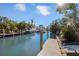 Private dock with access to the canal at 550 De Narvaez Dr, Longboat Key, FL 34228