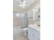 Bathroom with shower/tub, vanity, and cabinet at 5907 Todd St # E36, Bradenton, FL 34207