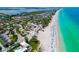 Aerial view of Anna Maria Island beach and coastline at 6039 Salt Grass St, Bradenton, FL 34210