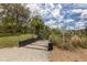 Wooden footbridge over a tranquil waterway at 6841 74Th Street E Cir, Bradenton, FL 34203