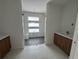 Primary bathroom with a large shower, modern vanity, and hexagonal floor tile at 9493 St Paul Dr, Port Charlotte, FL 33981