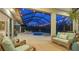 Large patio with a pool and lots of seating areas at 16307 29Th E Ct, Parrish, FL 34219