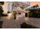 Spacious backyard with brick pavers at 201 N Harbor Dr, Holmes Beach, FL 34217