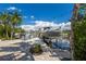 Private boat dock with lift and canal access at 201 N Harbor Dr, Holmes Beach, FL 34217
