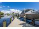 Private dock with lift for your boat at 201 N Harbor Dr, Holmes Beach, FL 34217