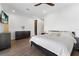 Bright main bedroom with a king-size bed and ample dresser space at 201 N Harbor Dr, Holmes Beach, FL 34217