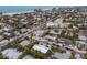 Aerial view of a home and surrounding neighborhood near the beach at 205 82Nd St # East, Holmes Beach, FL 34217