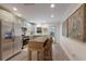Modern kitchen with stainless steel appliances and light wood cabinetry at 205 82Nd St # East, Holmes Beach, FL 34217