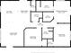 Detailed floor plan showcasing the layout of the bedrooms, bathrooms, kitchen, living room, and utility spaces at 215 75Th St, Holmes Beach, FL 34217
