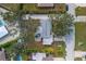 Aerial view showing house, yard, and neighborhood at 2211 Tuttle Ter, Sarasota, FL 34239