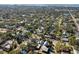 Aerial close-up showcasing home's setting in a residential neighborhood at 2511 Prospect St, Sarasota, FL 34239