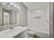 Updated bathroom with white subway tile and new vanity at 3110 Elmer St, Sarasota, FL 34231