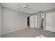 Bedroom with double-door closet and access to bathroom at 3110 Elmer St, Sarasota, FL 34231