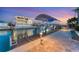 Private dock with boat lift and waterfront access at 3611 99Th W St, Bradenton, FL 34210