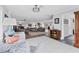 Open living room with a view of the kitchen and dining area at 3611 99Th W St, Bradenton, FL 34210