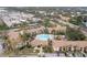 Large aerial view of community with pool and parking areas at 4001 Crockers Lake Blvd # 11, Sarasota, FL 34238