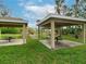 Enjoy outdoor dining under covered picnic pavilions with built-in tables at 4001 Crockers Lake Blvd # 11, Sarasota, FL 34238