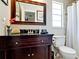 Full bathroom with toilet, shower, and granite vanity at 4010 18Th W Ave, Bradenton, FL 34205