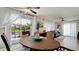 Casual dining area with a view of the backyard and pool at 4010 18Th W Ave, Bradenton, FL 34205