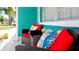 Relaxing patio chairs with colorful pillows at 4010 18Th W Ave, Bradenton, FL 34205