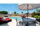 Enjoy the refreshing pool and outdoor patio dining area at 4010 18Th W Ave, Bradenton, FL 34205