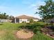 House exterior with backyard, landscaping, and garden at 4153 Lenox Blvd, Venice, FL 34293