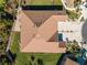 Aerial view of house roof and surrounding landscape at 4153 Lenox Blvd, Venice, FL 34293
