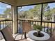 Relaxing screened balcony overlooking a pond at 4515 45Th W Ave # 201A, Bradenton, FL 34210