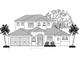 Two-story house with tile roof, two-car garage, and landscaping at 504 Gulf St, Venice, FL 34285