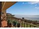 Serene balcony overlooking the water and horizon at 6430 Sun Eagle Ln # 201, Bradenton, FL 34210