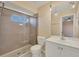 Updated bathroom featuring glass enclosed tiled shower and modern vanity at 7422 W Country Club N Dr, Sarasota, FL 34243