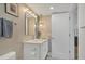 Chic bathroom with a sleek vanity, recessed lighting, and contemporary design elements for a spa-like experience at 101 S Gulfstream Ave # 5K, Sarasota, FL 34236