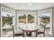 Cozy breakfast nook with a round table and water views at 120 Tidy Island Blvd # 120, Bradenton, FL 34210