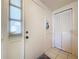 Bright entryway with natural light, closet, and a warm welcome at 1210 56Th W St # 1210, Bradenton, FL 34209