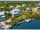 Luxury waterfront home with private dock and boat at 130 Burns Rd, Terra Ceia, FL 34250