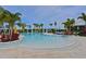 Resort-style pool with lounge chairs and cabanas at 17723 Gulf Ranch Pl, Lakewood Ranch, FL 34211