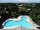 Aerial view of resort-style pool and surrounding landscape at 4007 Overture Cir, Bradenton, FL 34209